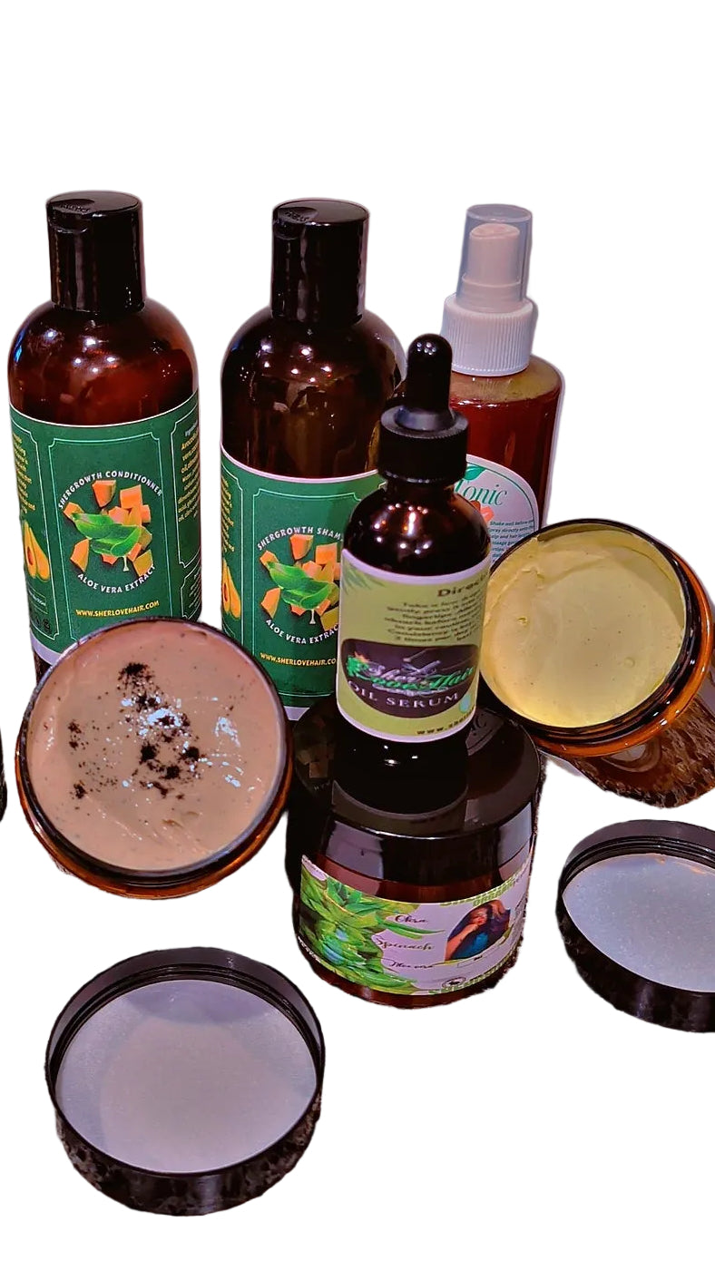 FREE SHIPPING SherloveHair Complete Growth Combo – 8 PCS